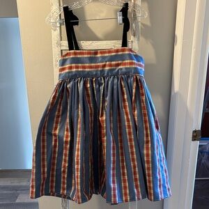 Colorful Striped Mini Dress